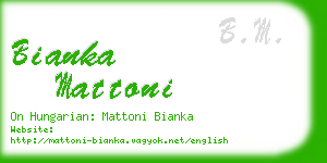 bianka mattoni business card